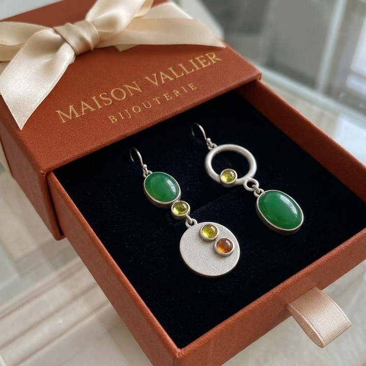 Boucles d'oreilles Sabrina | Or blanc