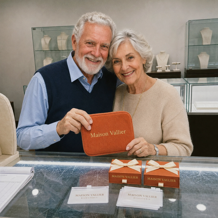 Boucles d'oreilles en pierre mystique | Or blanc