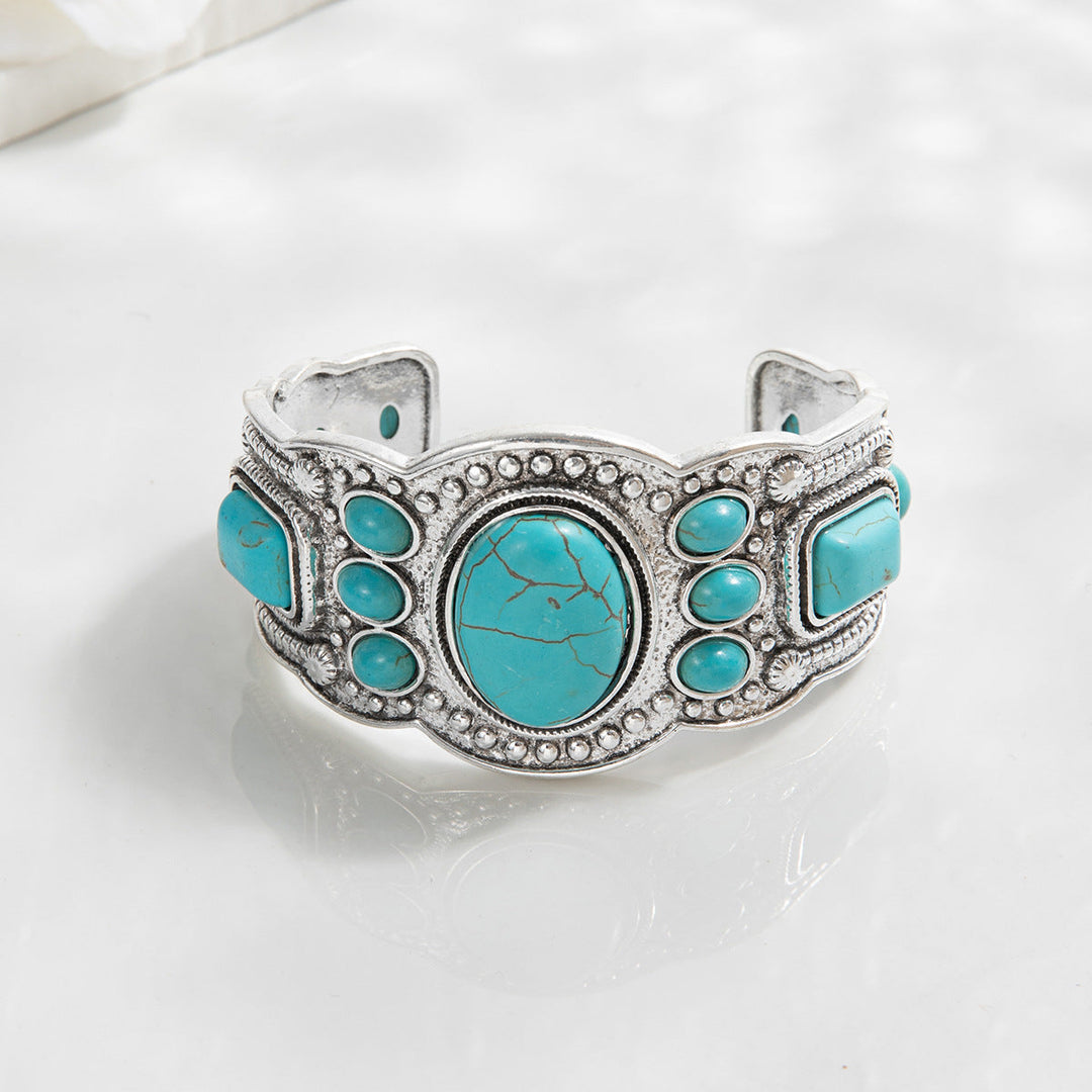 Bracelet manchette céleste Valcourt | Or blanc