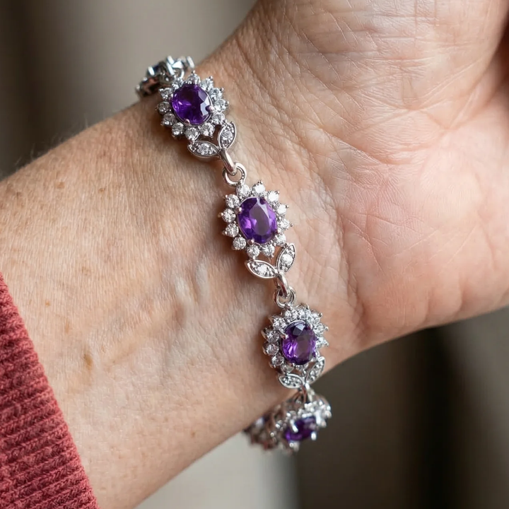Bracelet Iris | Or blanc