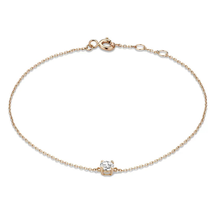 Bracelet en pierre moissanite Cléa | Or