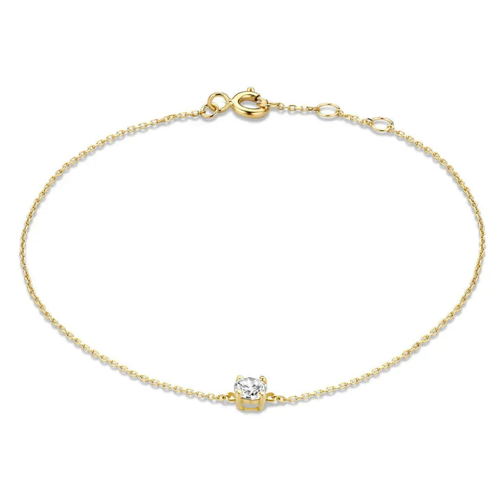 Bracelet en pierre moissanite Cléa | Or