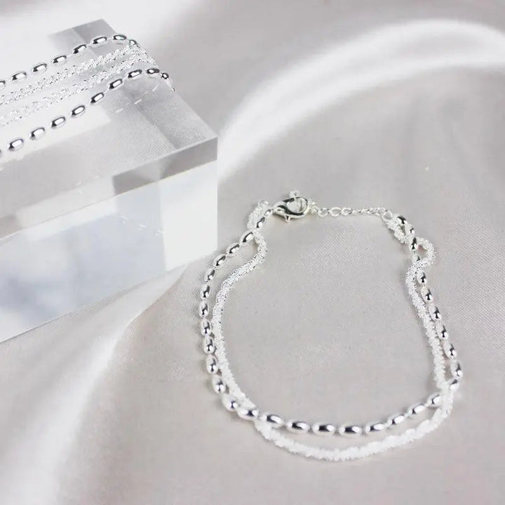 Bracelet à brillants | Or blanc