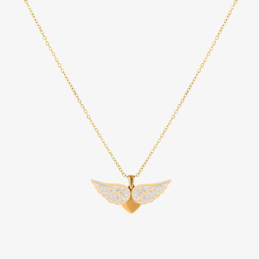 Collier ailes d'ange Élevées | Or