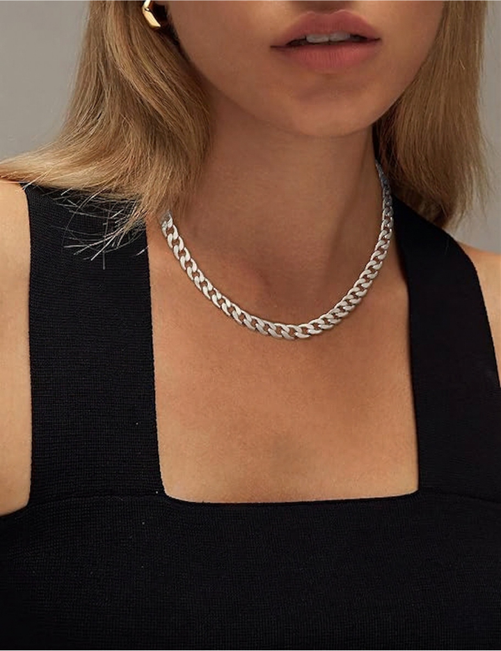 Collier cubain à gros maillons | Or