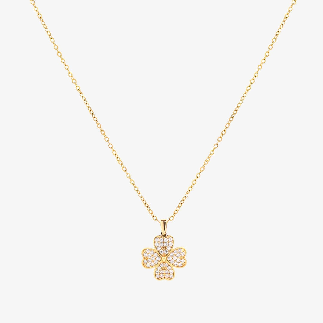 Collier fleur cœur | Or