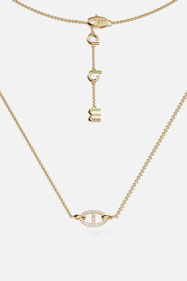 Collier Isaline Marina | Or blanc