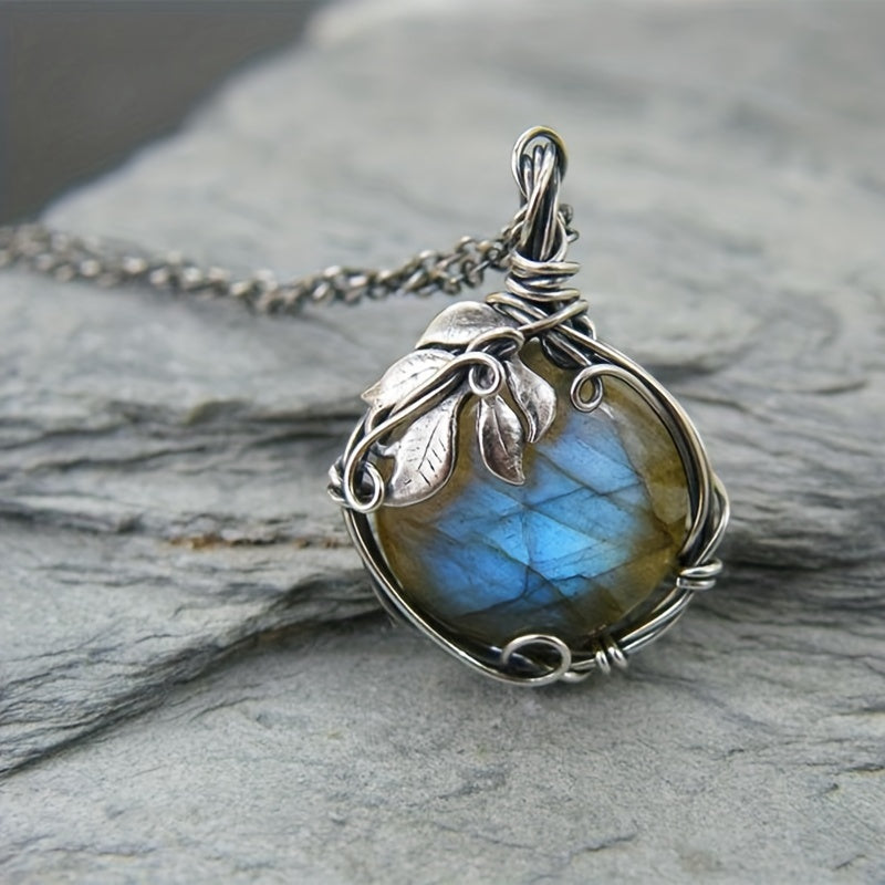 Collier Maria avec pierre de lune | Or