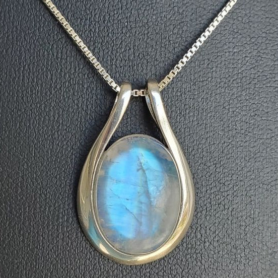 Collier vintage en opale blanche | Or