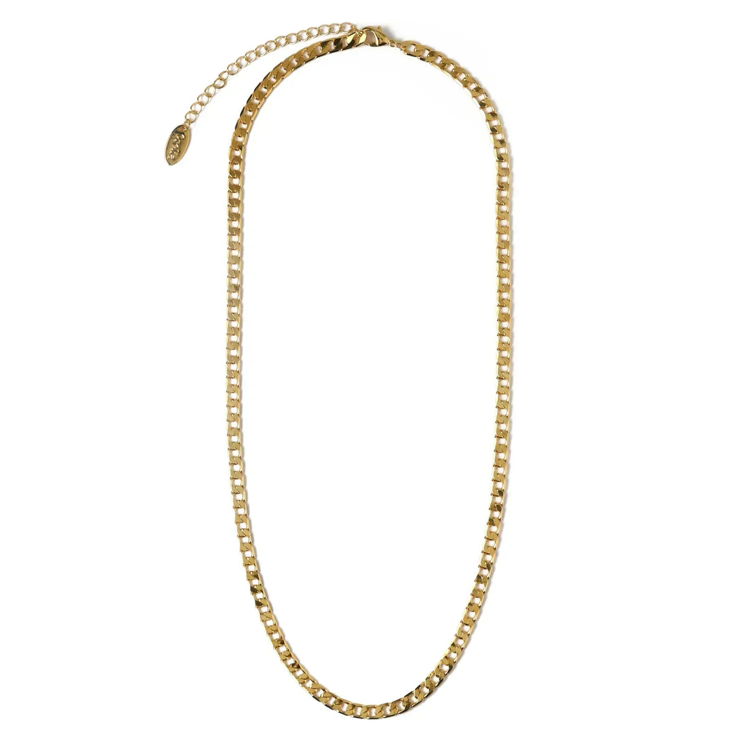 Collier en chaîne à maillons Plats | Or