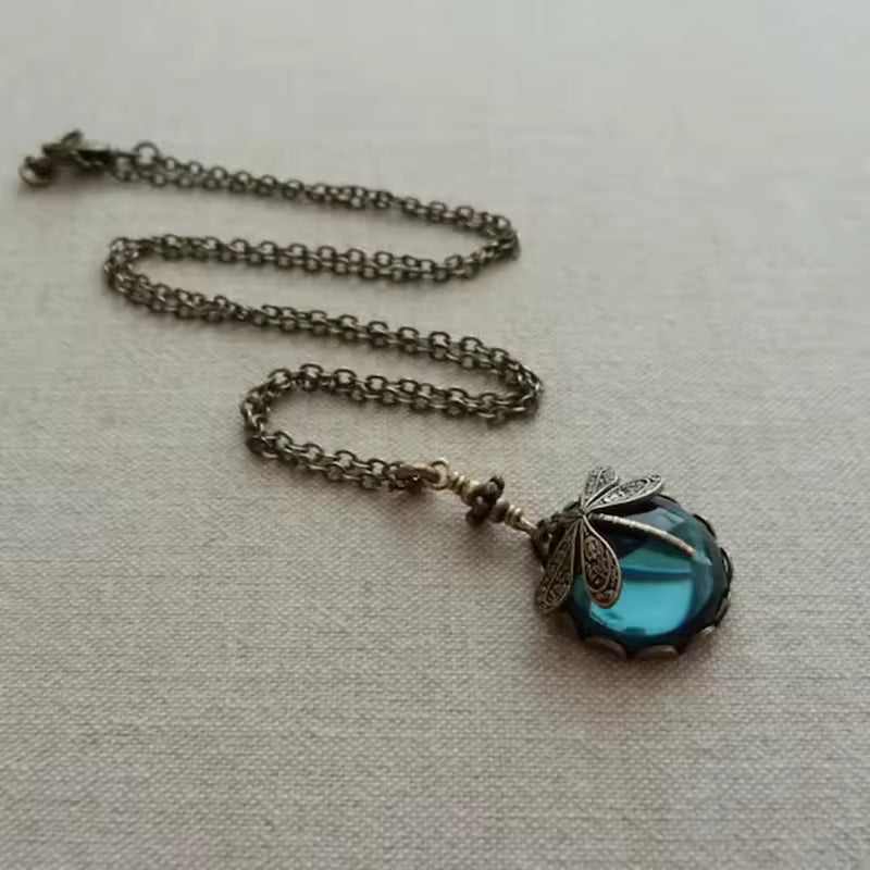 Collier en libellule rétro | Or