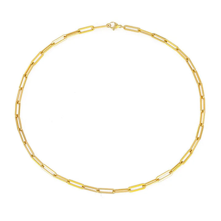 Collier pour femmes avec chaîne en acier | Or