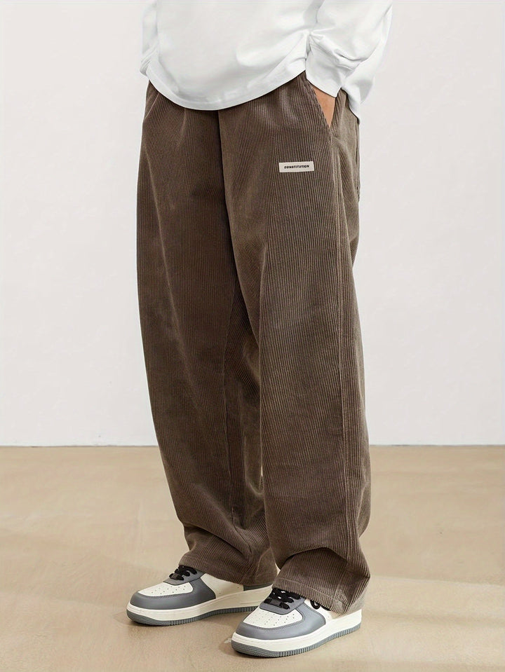 Gabriel | Pantalon homme en velours côtelé à coupe ample