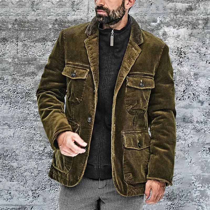 Veste en velours côtelé pour hommes | Classique & Chaleureuse
