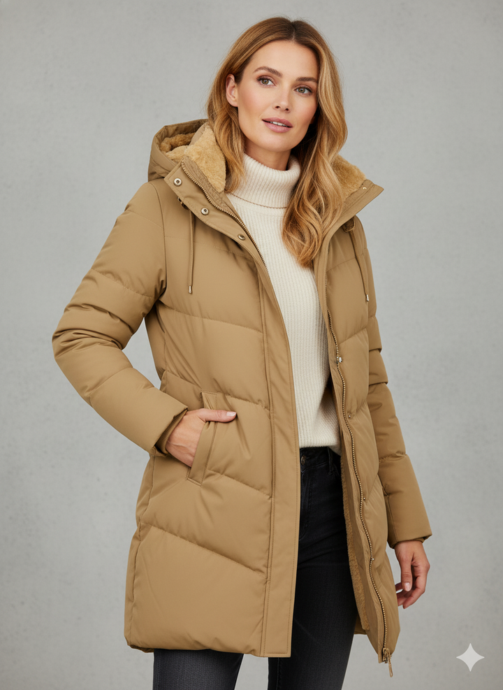 Veste Femme Longue | Avec Capuche & Doublure Chaude