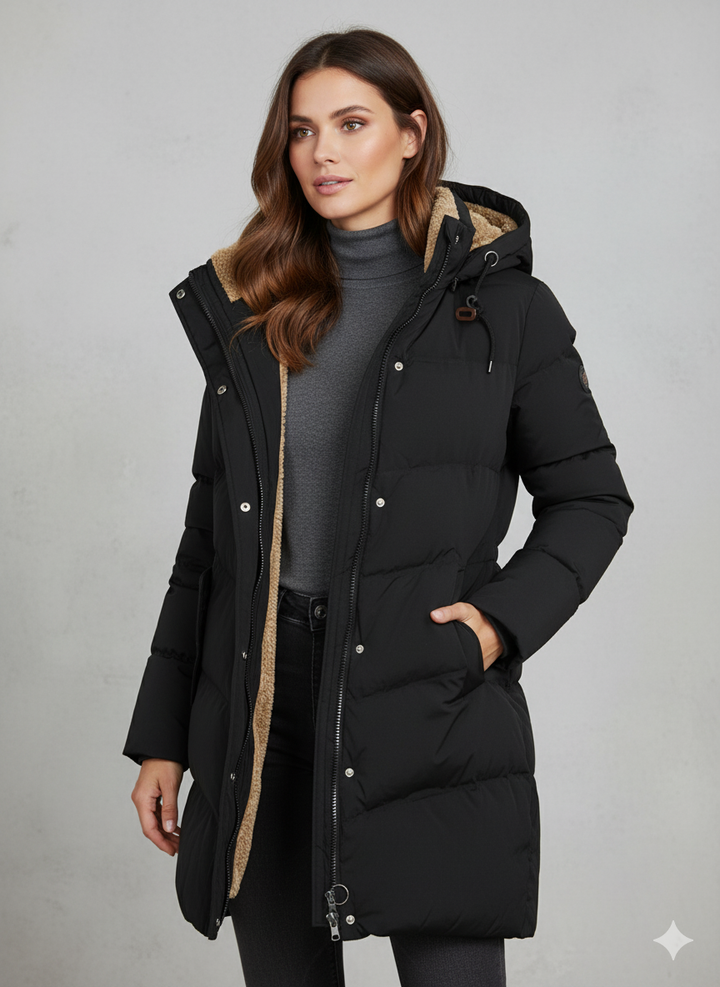 Veste Femme Longue | Avec Capuche & Doublure Chaude