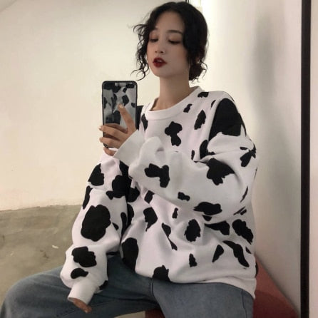 Sweat à capuche femme | Oversize avec imprimé statement