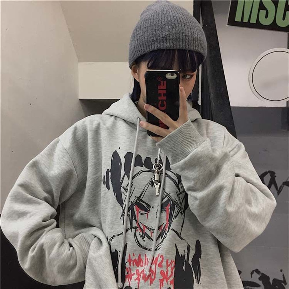 Sweat à capuche femme | Oversize avec imprimé statement