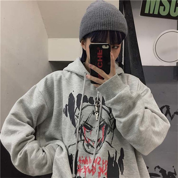 Sweat à capuche femme | Oversize avec imprimé statement