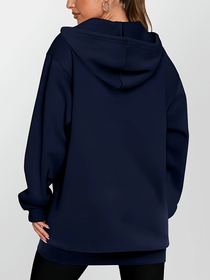 Sweat à capuche pour femme | Poches pratiques et coupe longue confortable