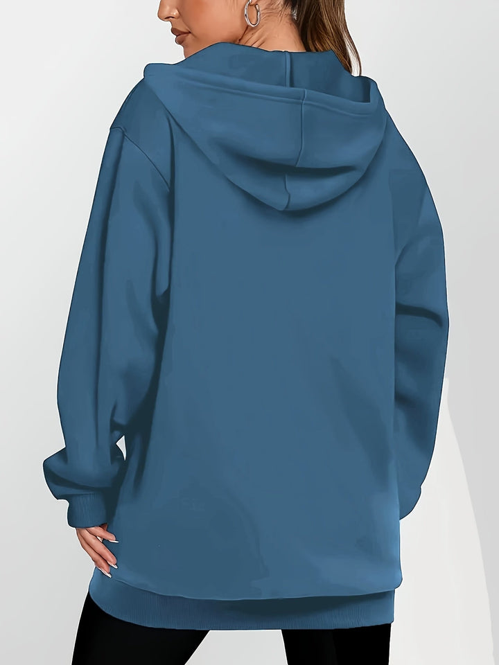 Sweat à capuche pour femme | Poches pratiques et coupe longue confortable