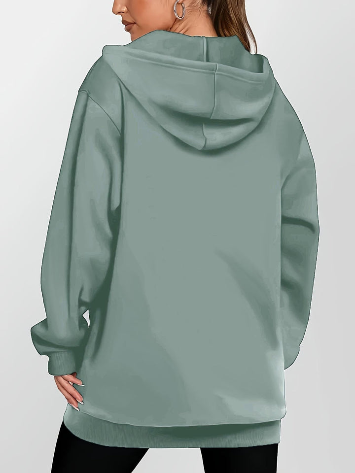 Sweat à capuche pour femme | Poches pratiques et coupe longue confortable