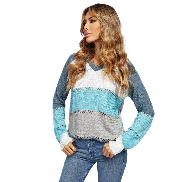 Sweat à capuche femme | Col en V avec capuche