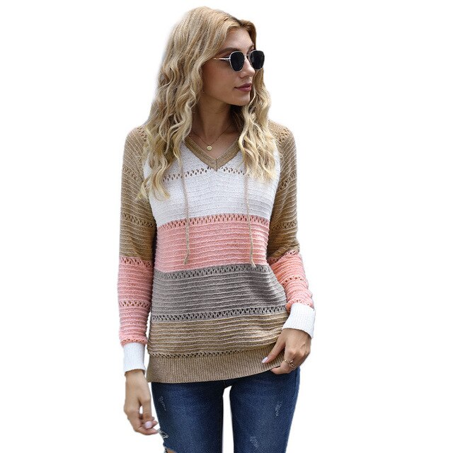 Sweat à capuche femme | Col en V avec capuche