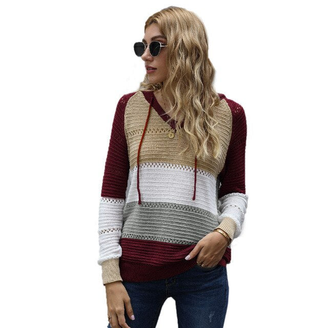 Sweat à capuche femme | Col en V avec capuche