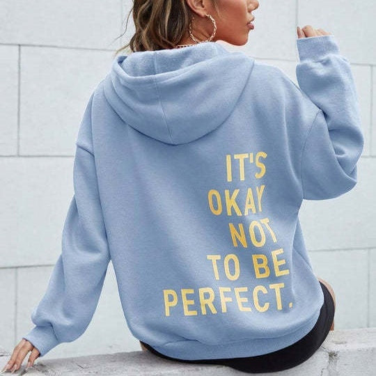 Sweat à capuche femme | Doux avec imprimé statement