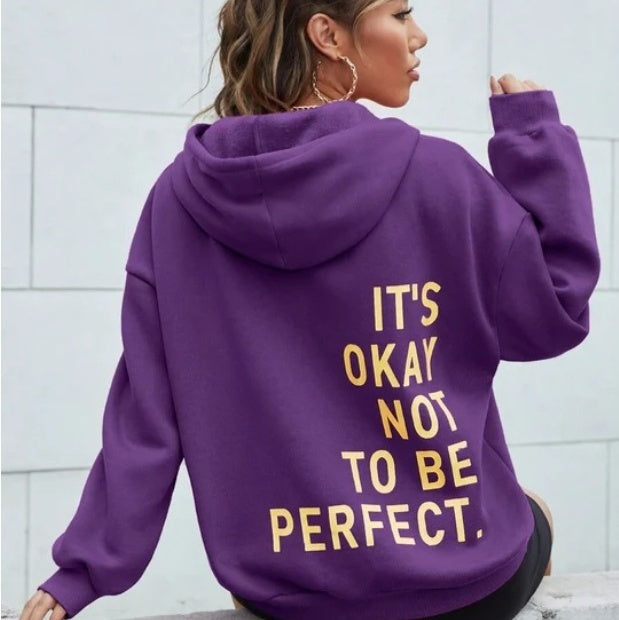 Sweat à capuche femme | Doux avec imprimé statement
