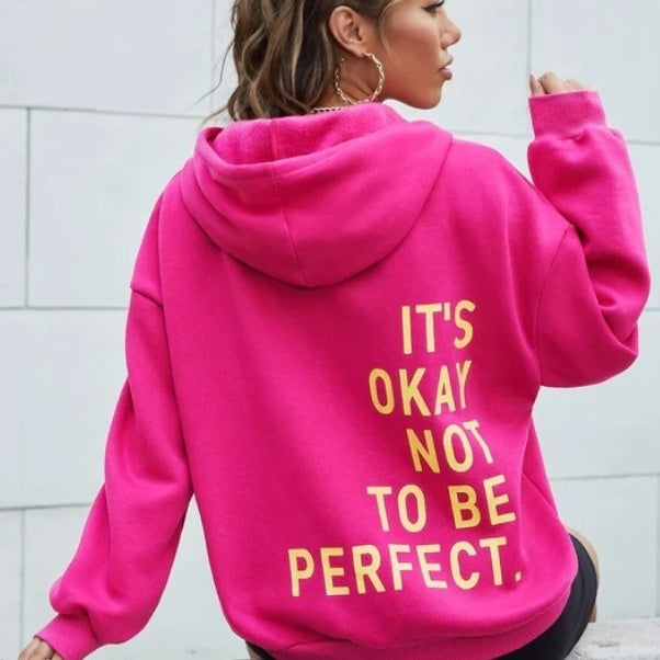 Sweat à capuche femme | Doux avec imprimé statement