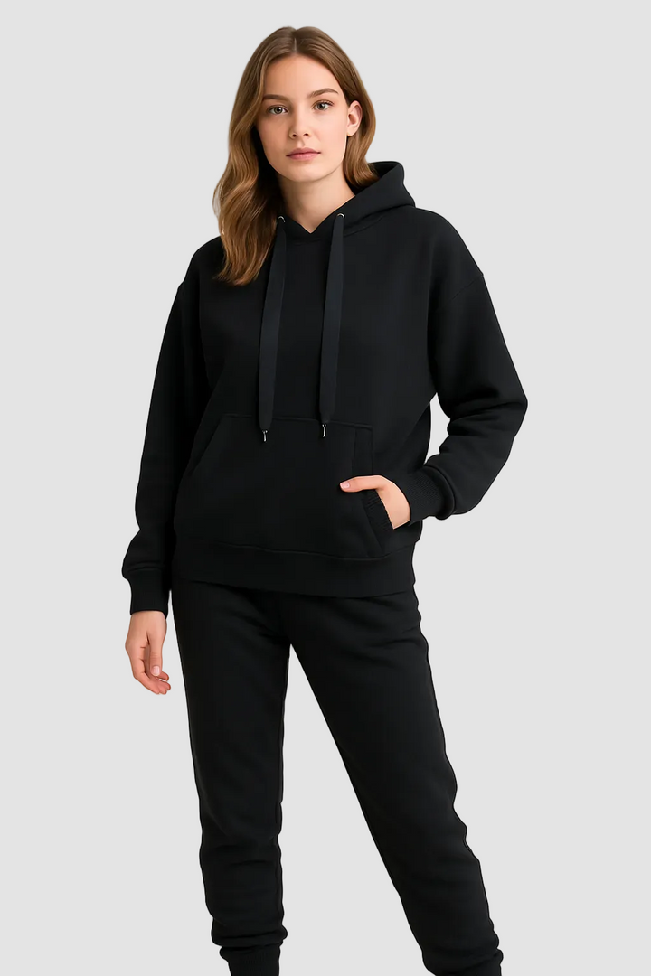 Ensemble sweat à capuche femme | Ensemble deux pièces complet & Confort décontracté