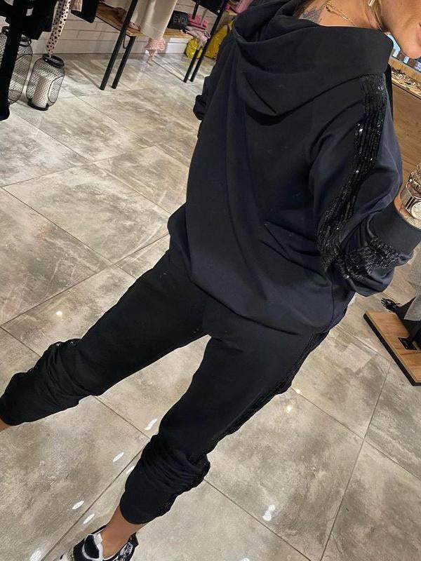 Ensemble sweat à capuche femme | Ensemble deux pièces complet & Confort décontracté