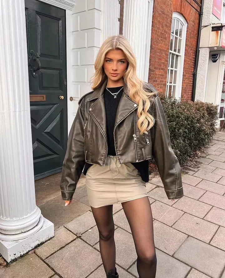 Veste Femme | Courte & Cool dans le style biker