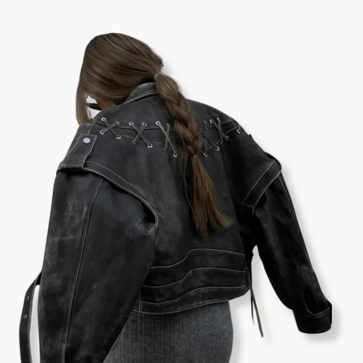Veste Femme | Courte & Rock dans un Look Usé