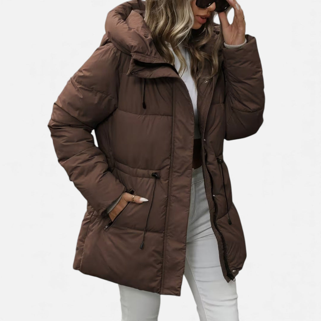 Veste Femme Longue | Capuche & Cordon Ajustable