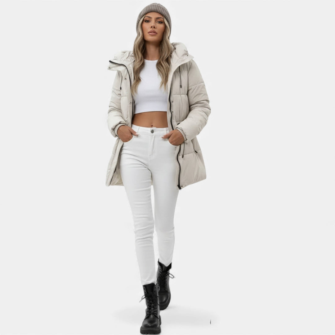 Veste Femme Longue | Capuche & Cordon Ajustable