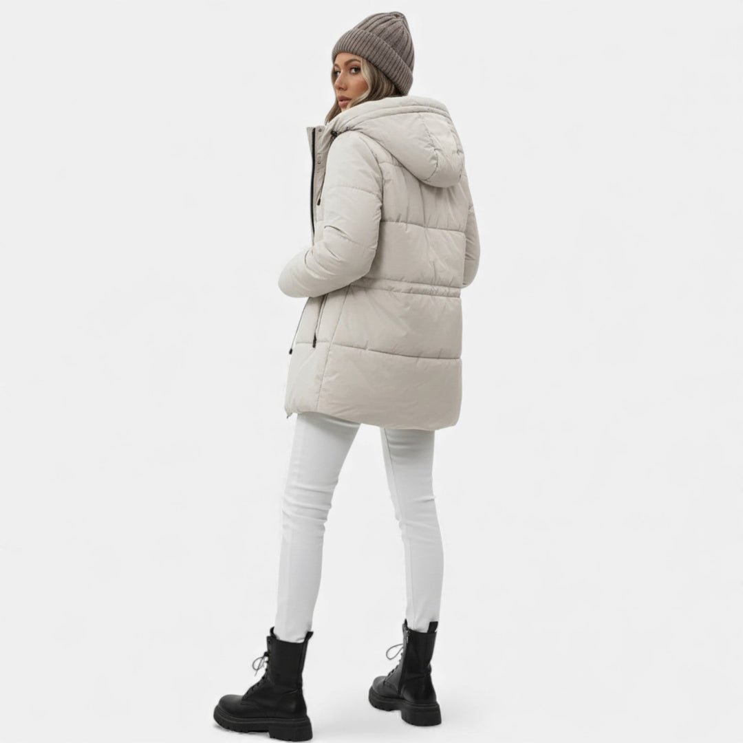 Veste Femme Longue | Capuche & Cordon Ajustable