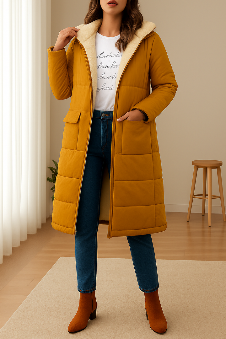Veste Femme Longue | Avec Capuche et Doublure Douce