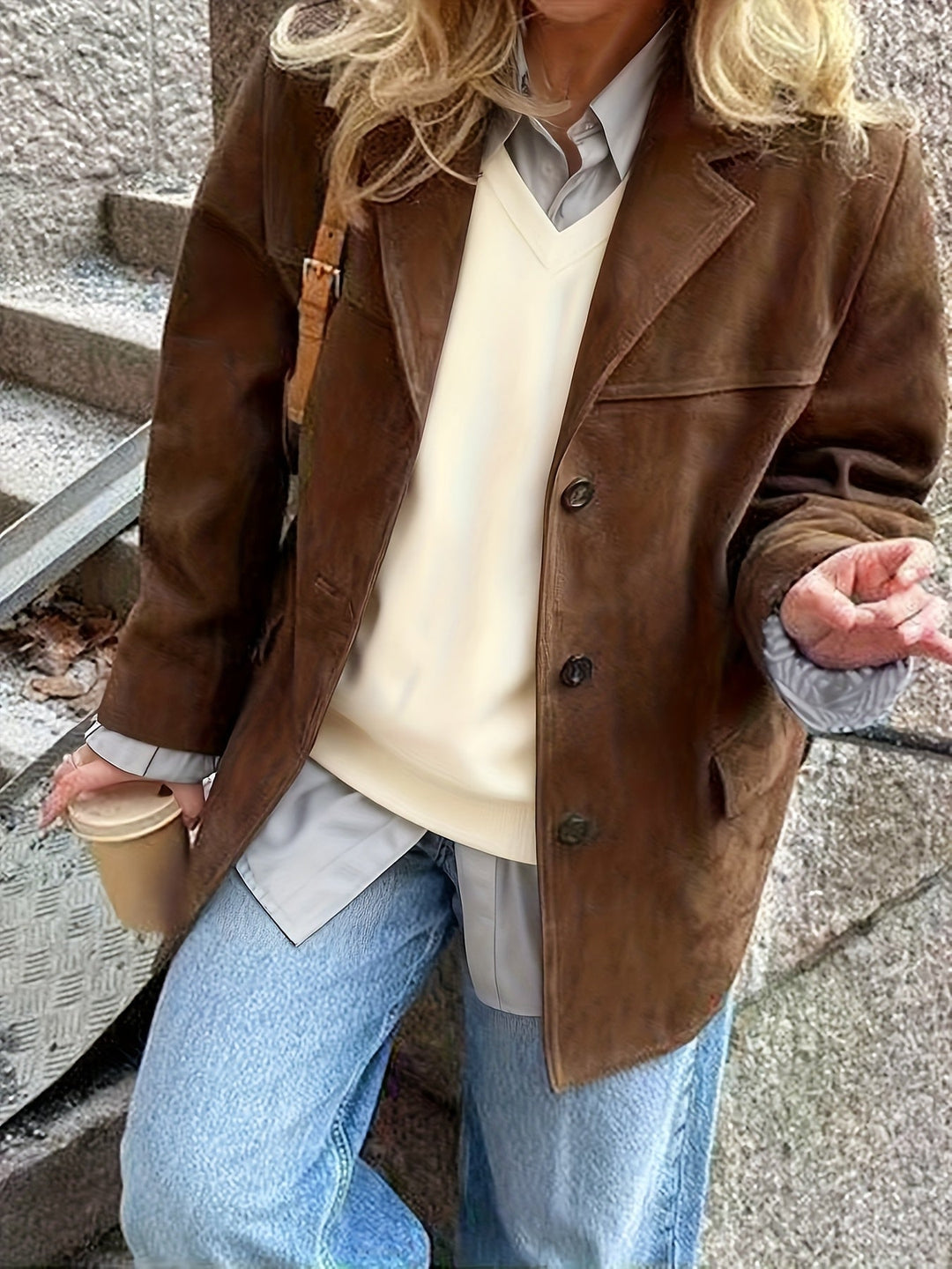 Veste Femme | Col Revers & Patte de Boutonnage