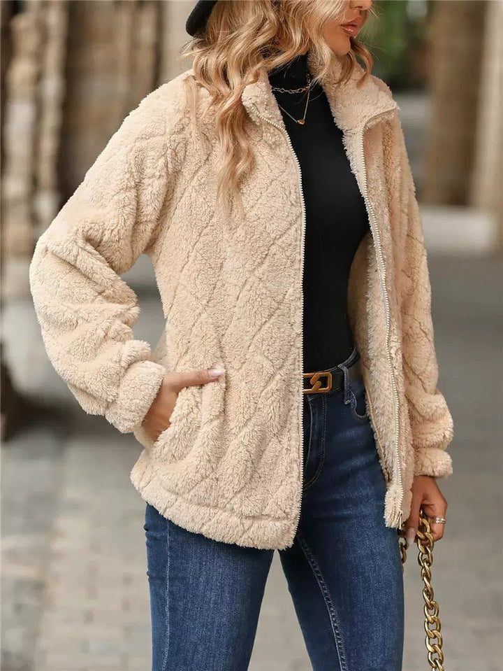 Veste Femme | Col Montant & Poches Pratiques