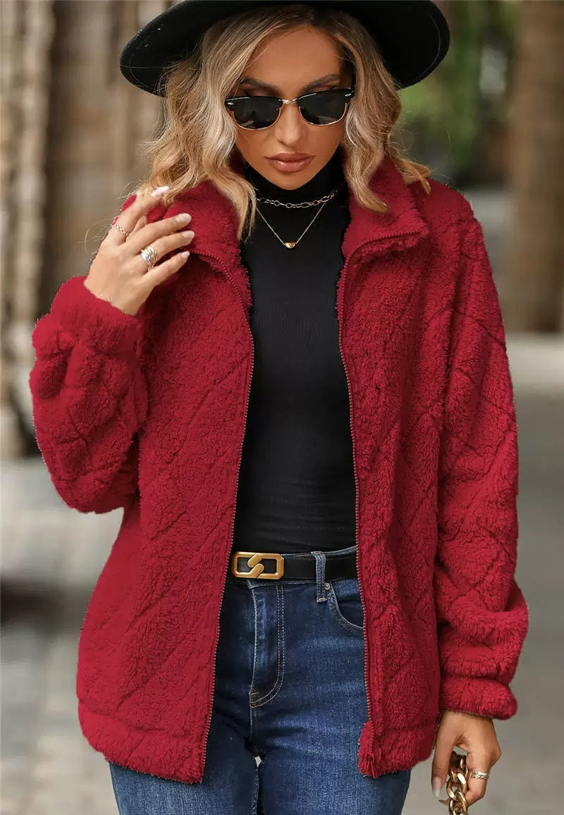 Veste Femme | Col Montant & Poches Pratiques