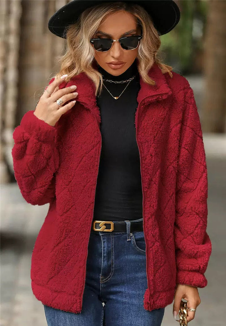 Veste Femme | Col Montant & Poches Pratiques