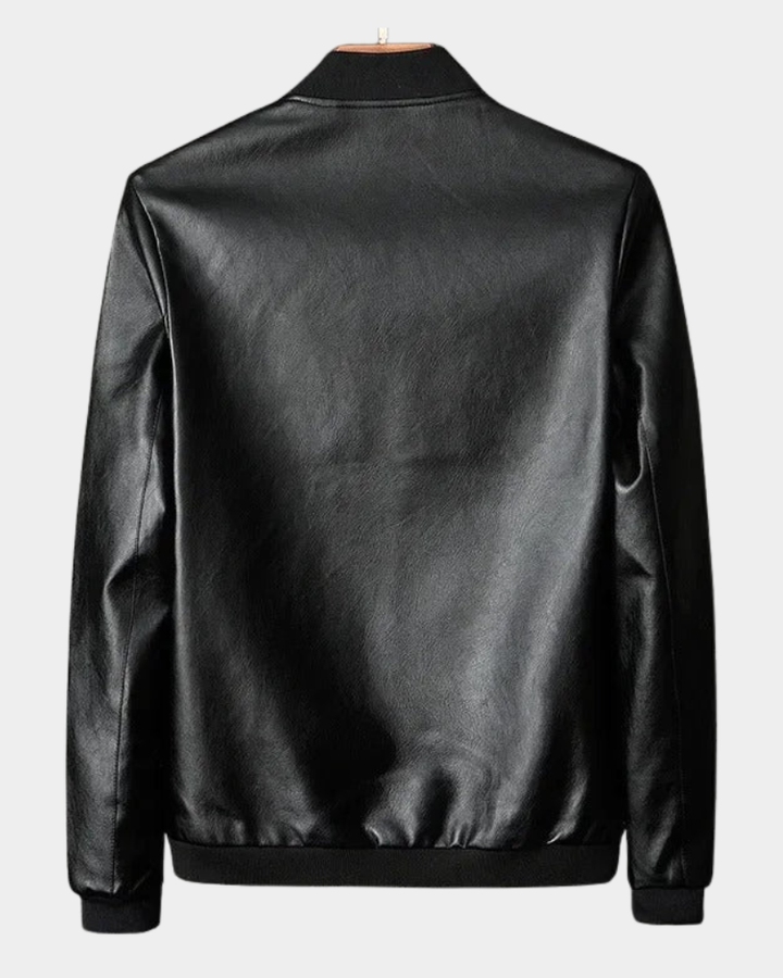 Veste Homme | Look Bomber avec Col Montant & Poches Zippées