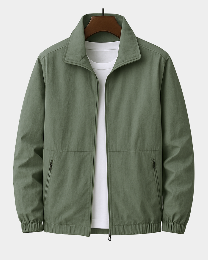 Veste Homme | Col Montant & Poches Zippées pour les Jours de Transition