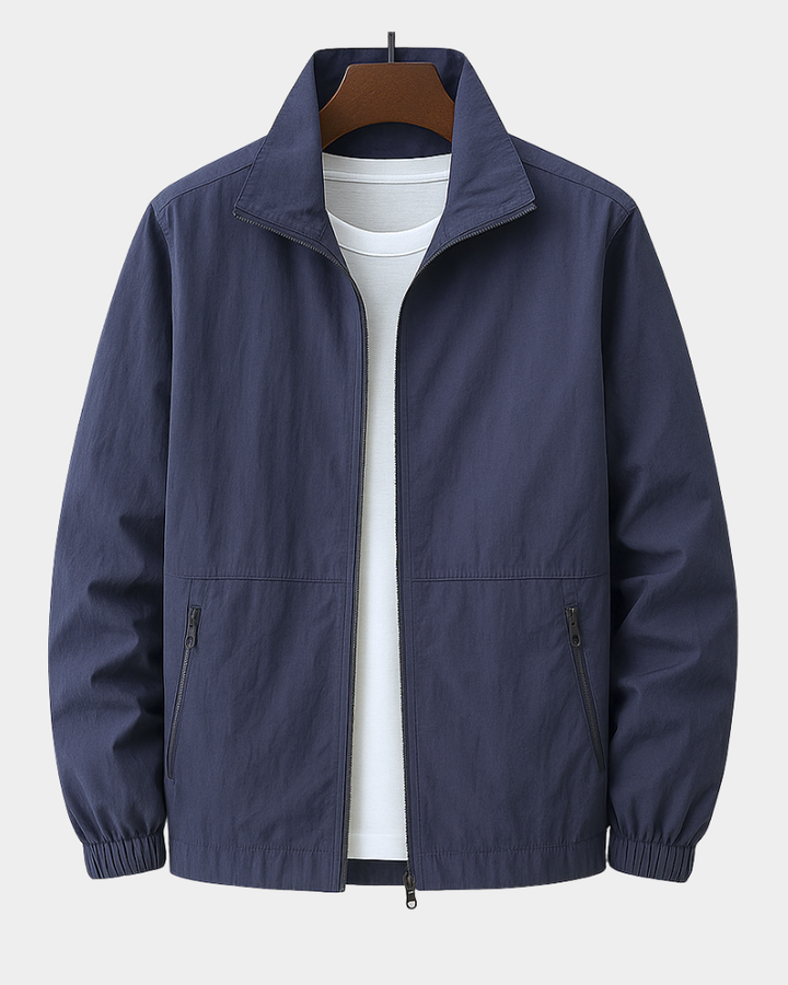 Veste Homme | Col Montant & Poches Zippées pour les Jours de Transition