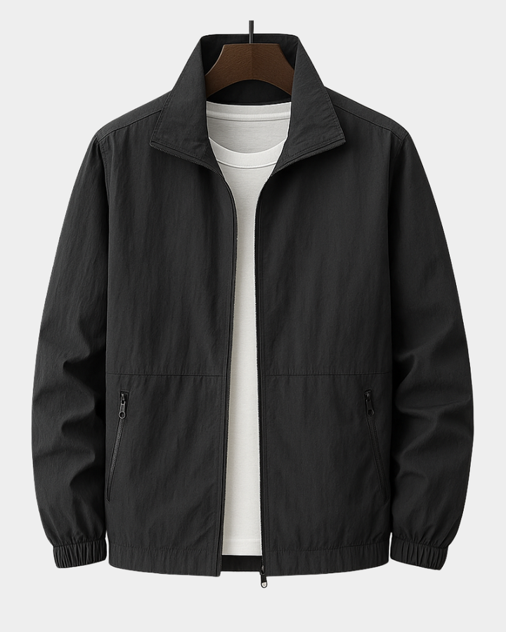 Veste Homme | Col Montant & Poches Zippées pour les Jours de Transition