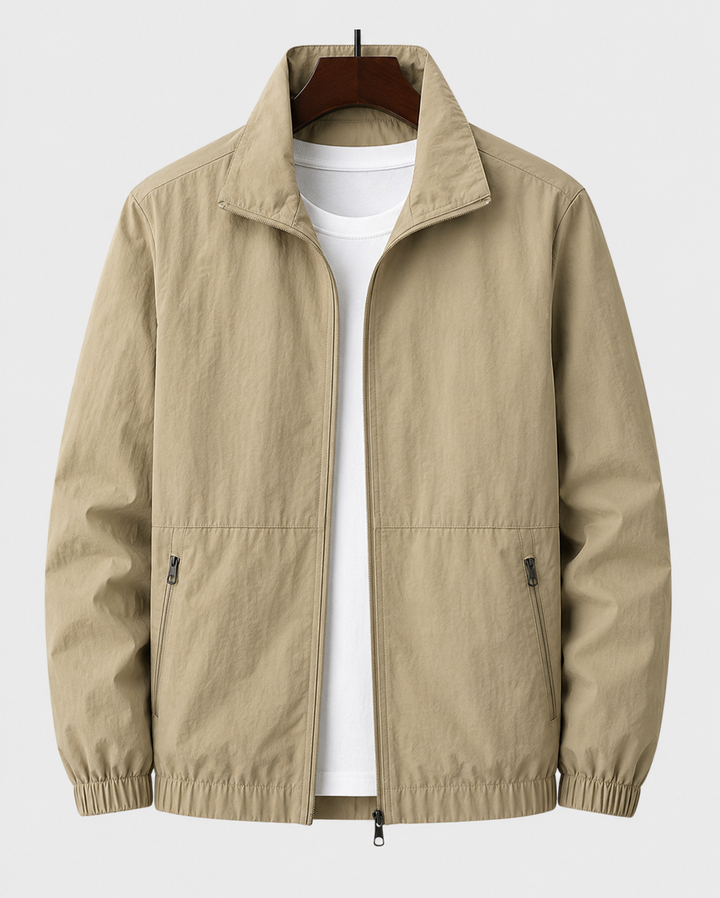 Veste Homme | Col Montant & Poches Zippées pour les Jours de Transition