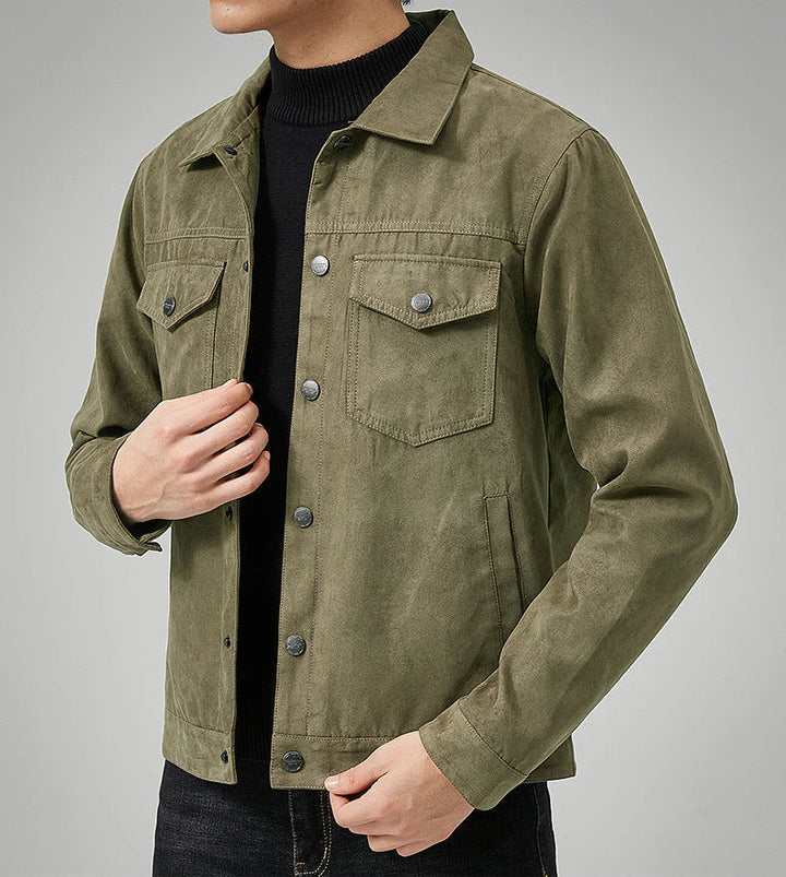 Veste en Jean Homme | Décontractée & Robuste avec Poches Poitrine
